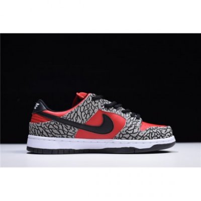 Nike Dunk Low Premium Sb Fire Kırmızı / Gri / Siyah Kaykay Ayakkabı Türkiye - GRCMSP0Q